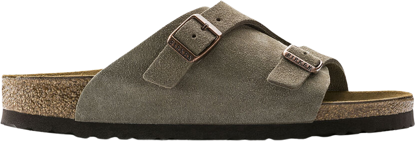 Birkenstock Zurich Suede Leather Taupe Slim