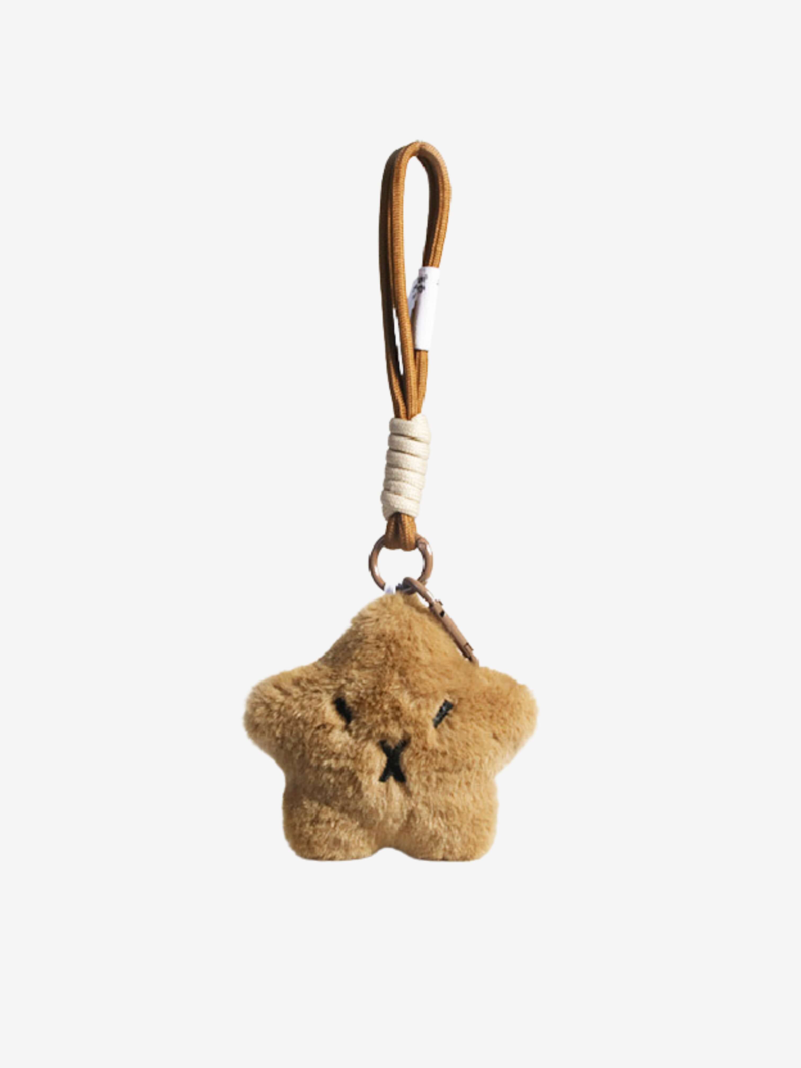 Filled star-shaped bag charm