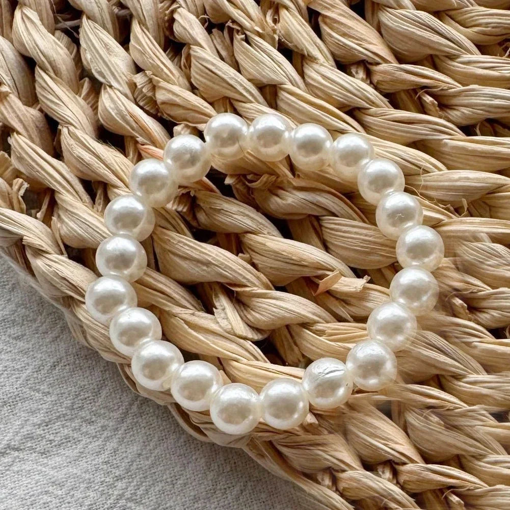 Pearl necklace for collectible figure - cute accessory in metal and plush style