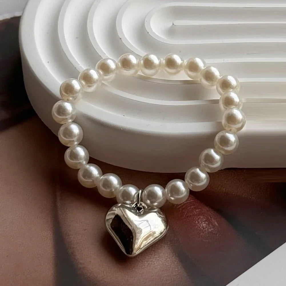 Pearl necklace for collectible figure - cute accessory in metal and plush style
