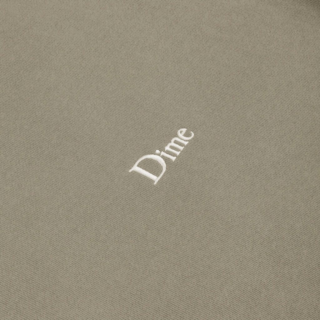 Dime Classic Small Logo Hoodie - Dime - Gravel