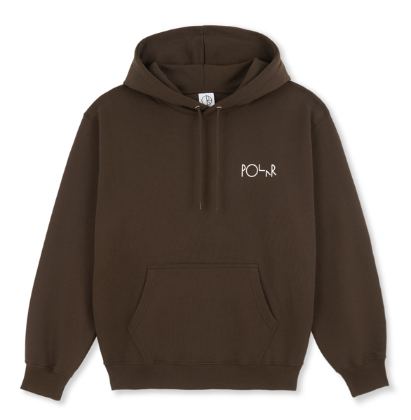 Dave Stroke Logo Hoodie - Chocolate