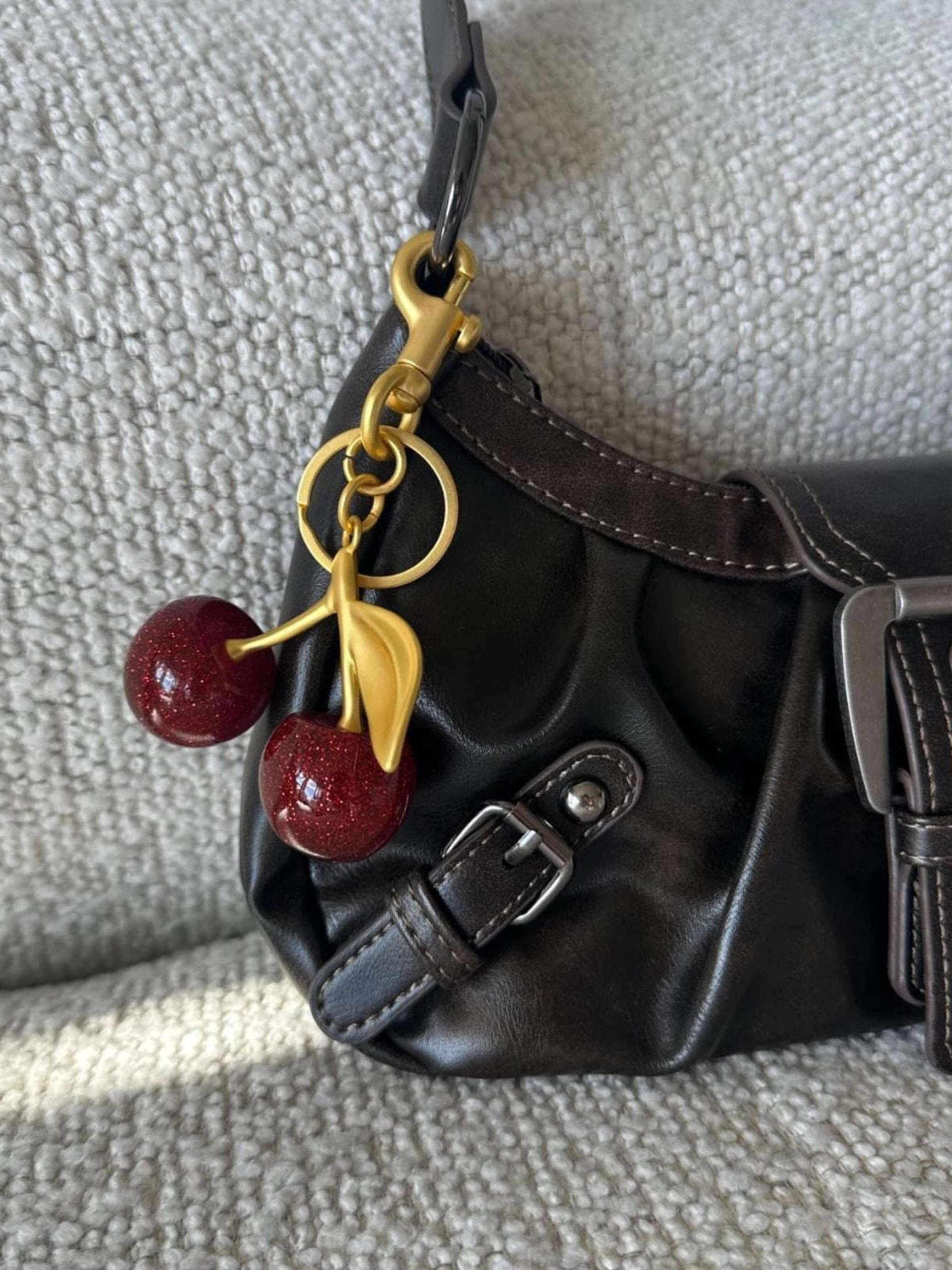 Cherry bag charm