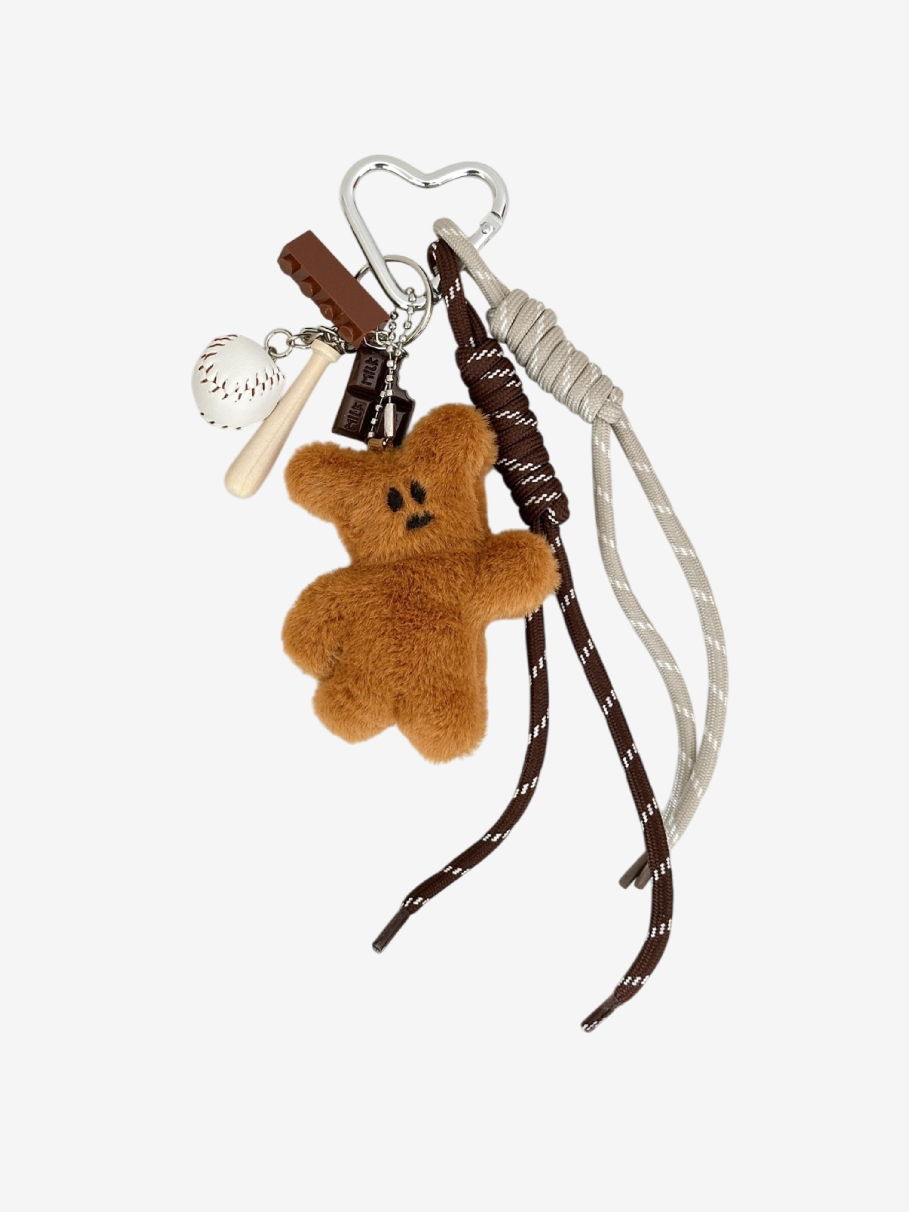 Cute teddy bear bag charm
