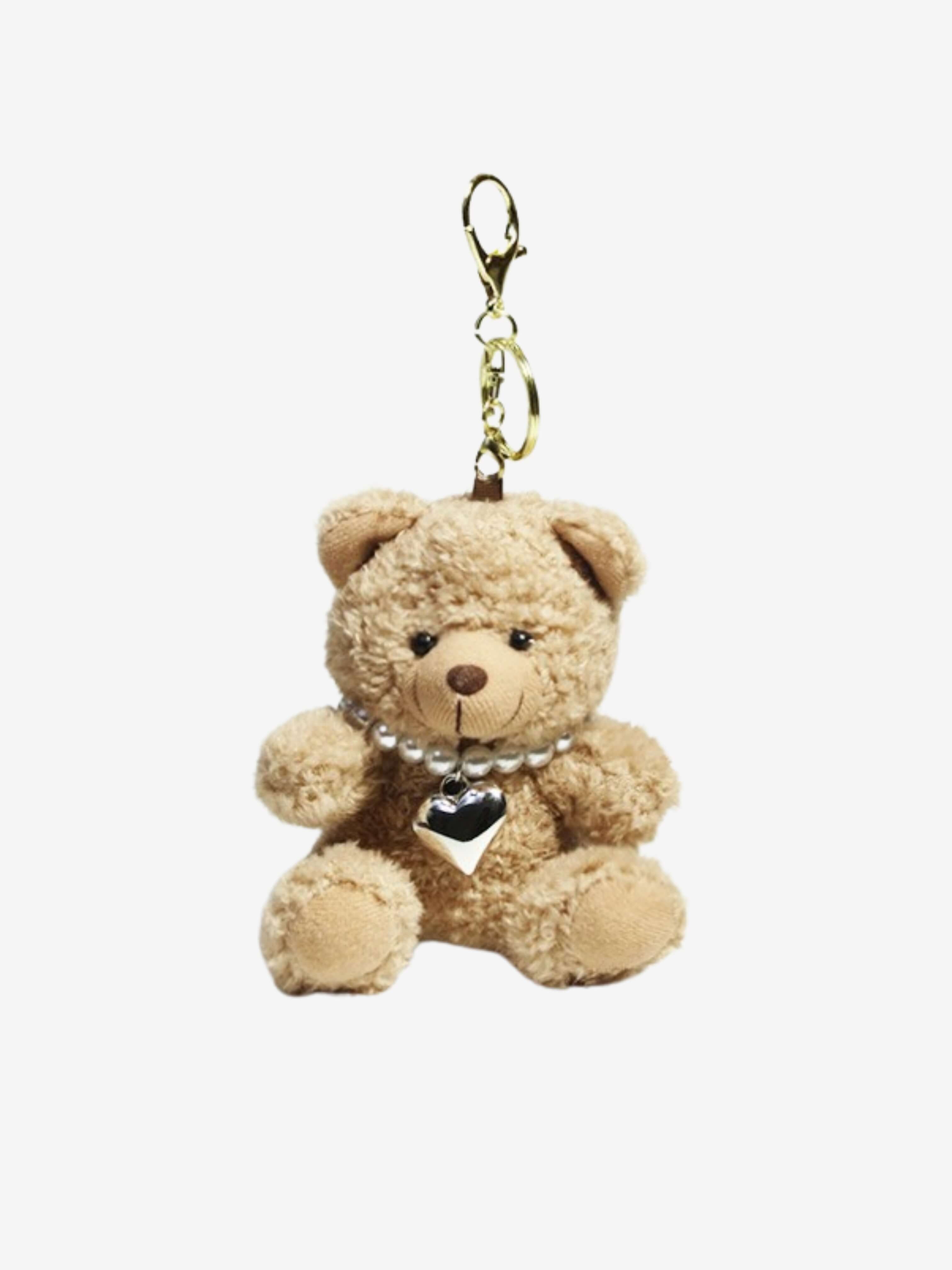Bag charm – Pearl Teddy Bear