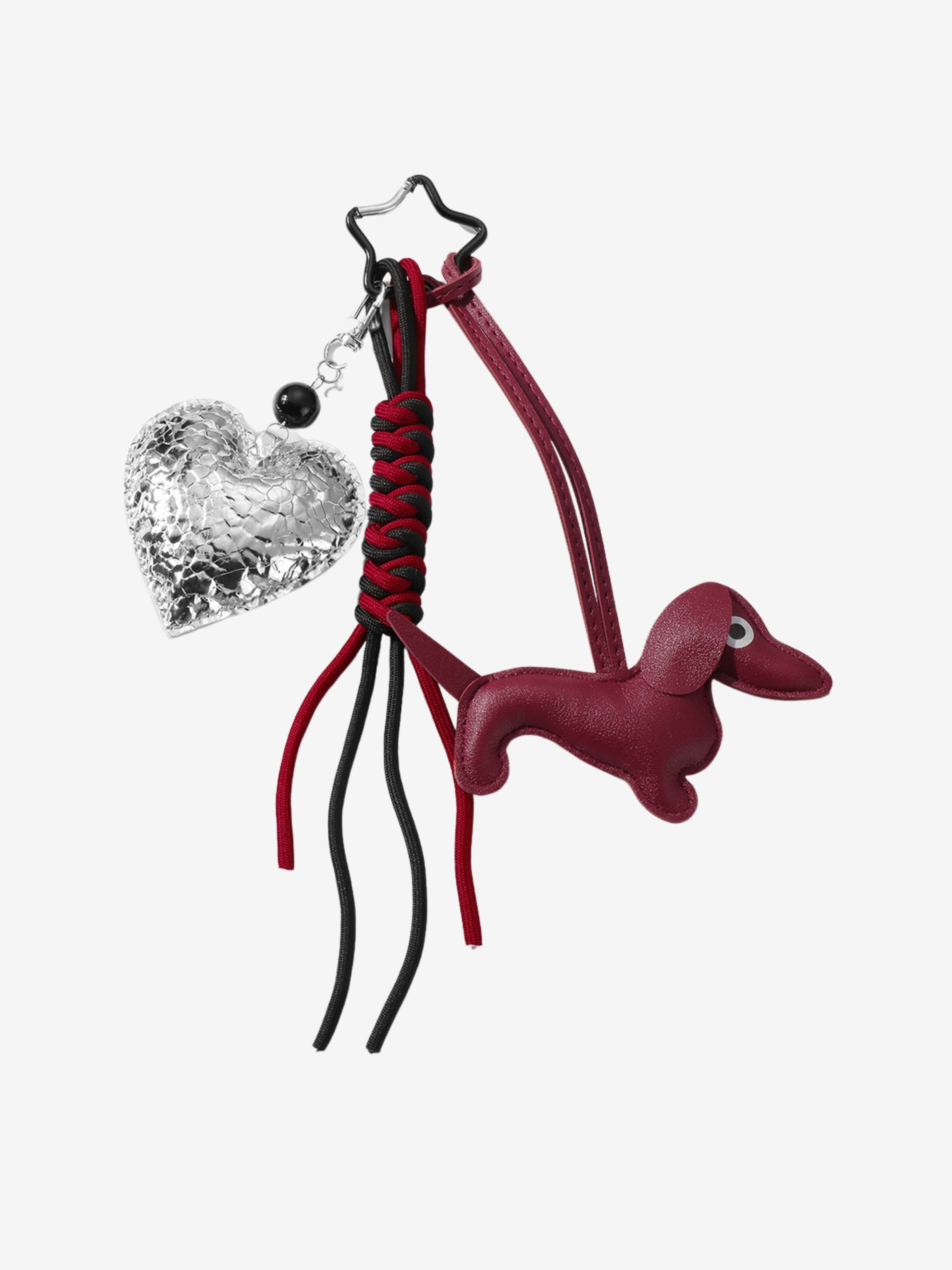Faithful heart bag charm