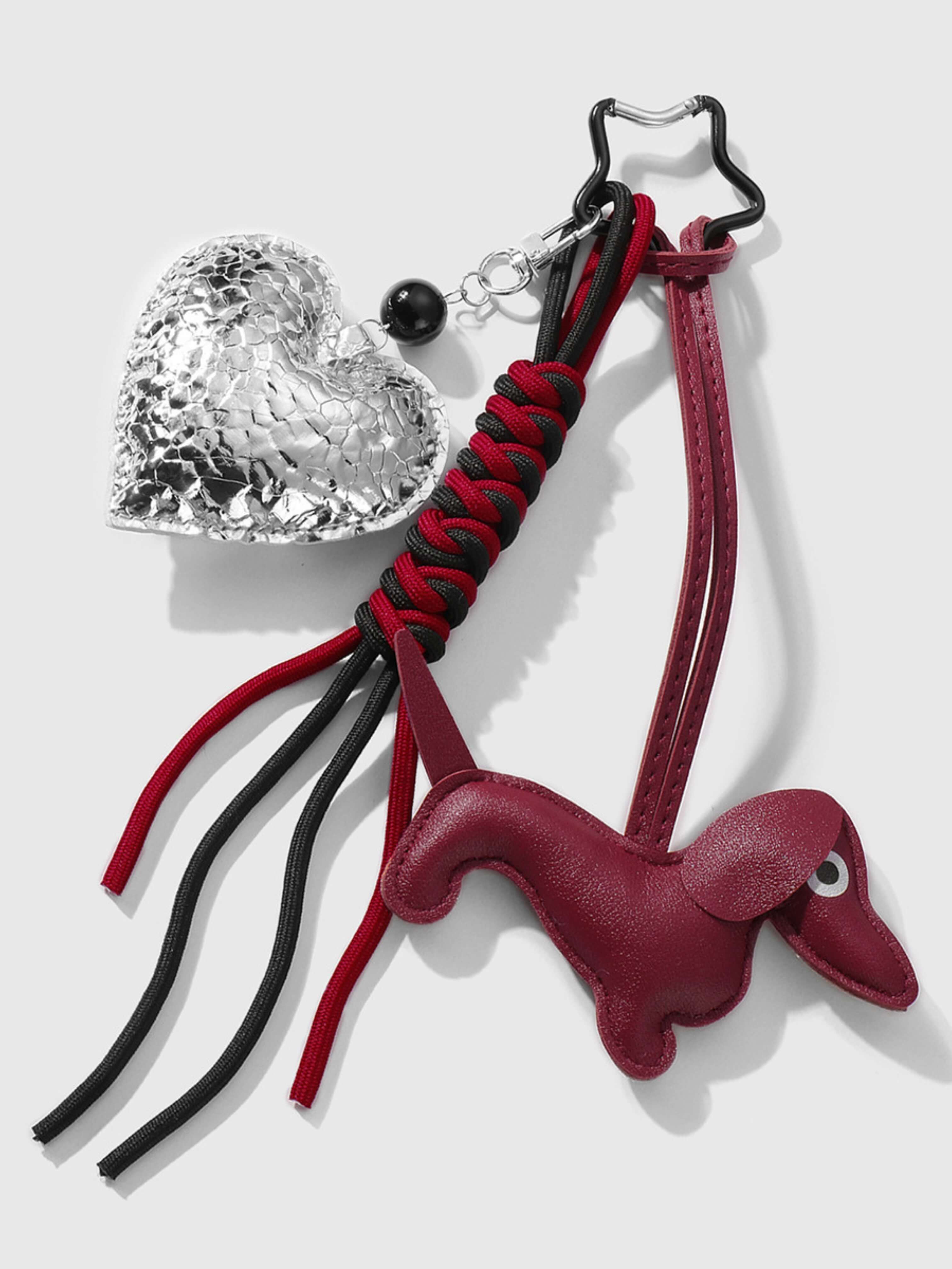 Faithful heart bag charm