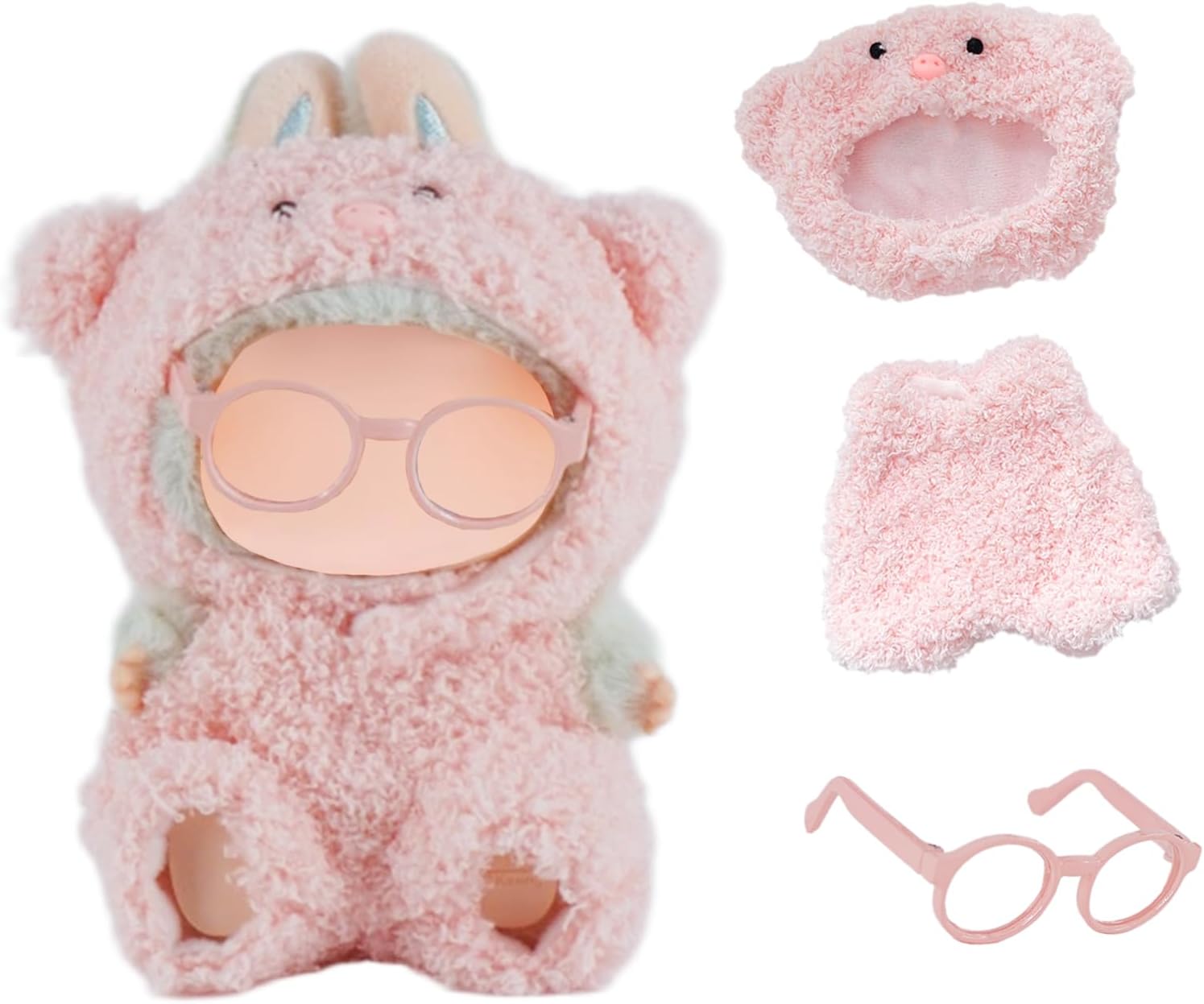 Clothing set for Labubu figure – fits keychain &amp; collectible figure (doll not included)