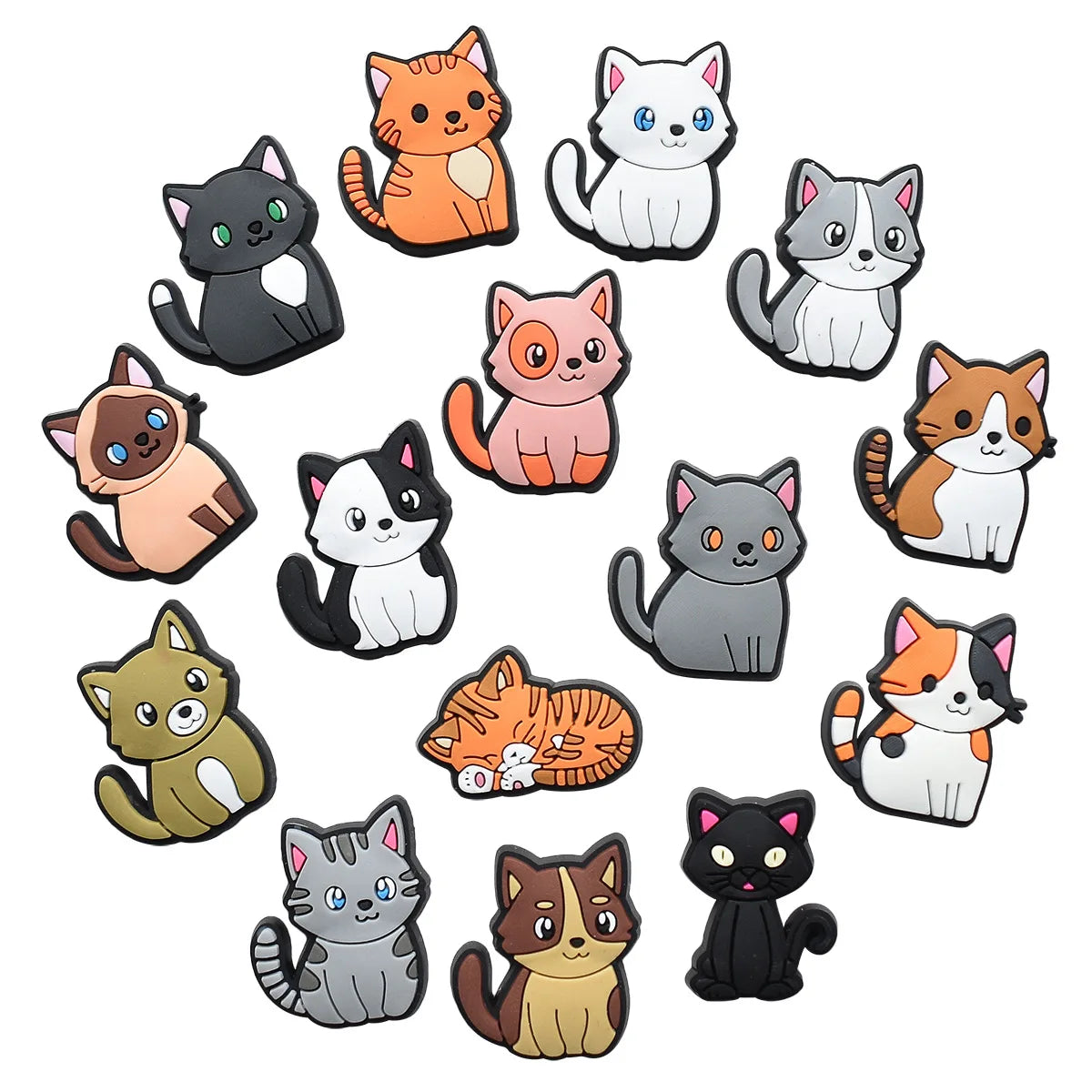 Cute Cat Shoe Decoration – Charm for Clogs 