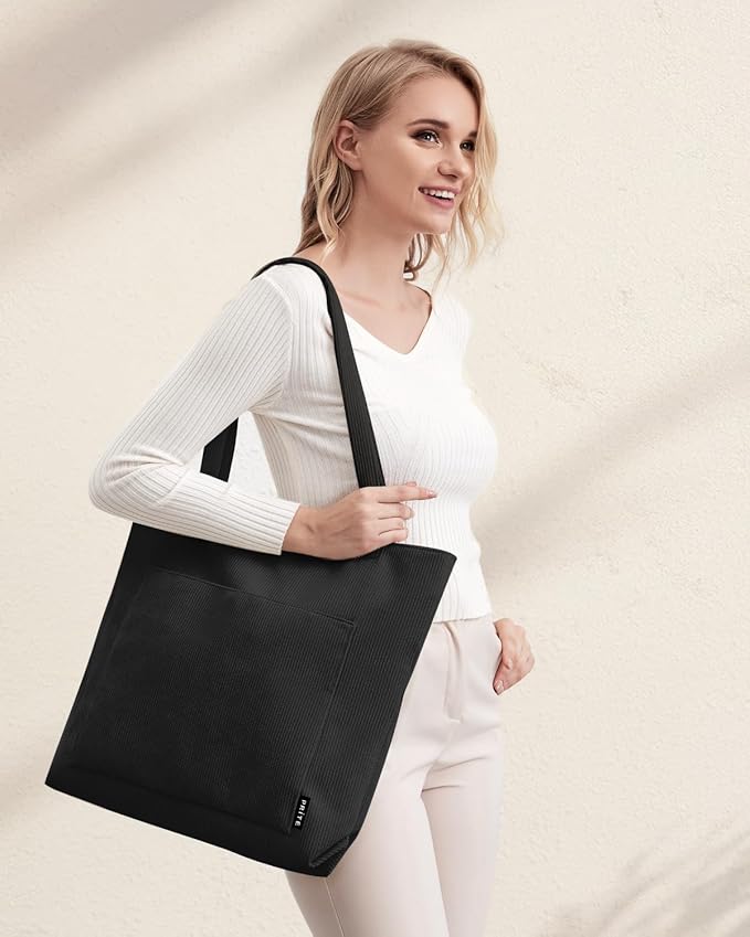 Corduroy Shoulder Bag – Smart, Stylish &amp; Spacious Bag for Everyday Use