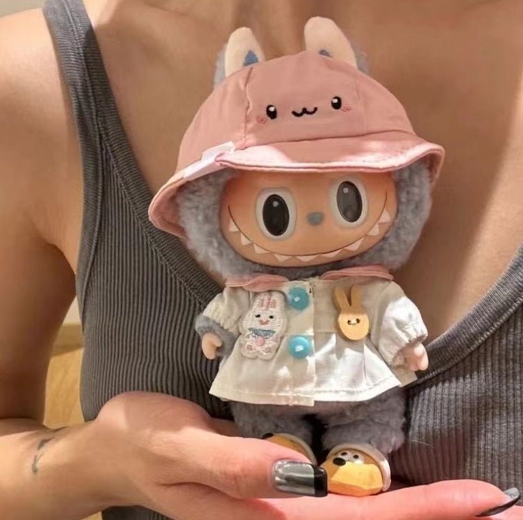 Rabbit costume – fits Labubu style figure
