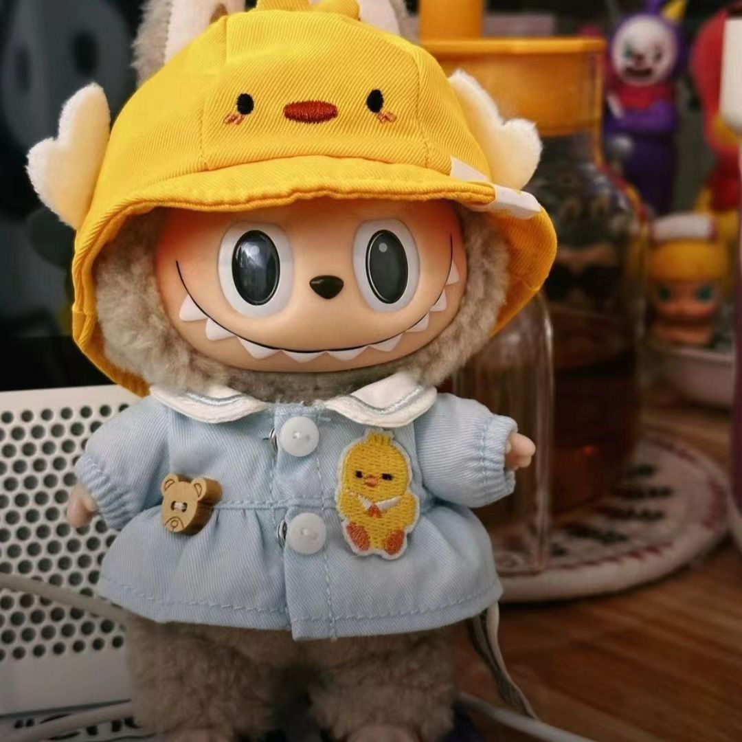 Cute duck costume - fits Labubu style figure