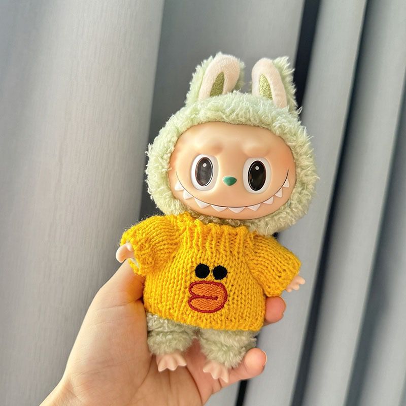 Yellow duck costume – fits Labubu style figure