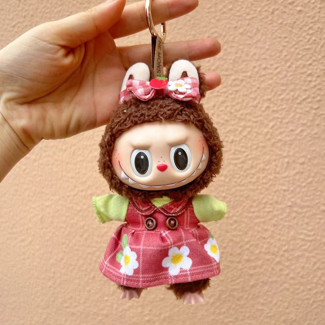 Strawberry Rose Costume – Fits Labubu Style Figure