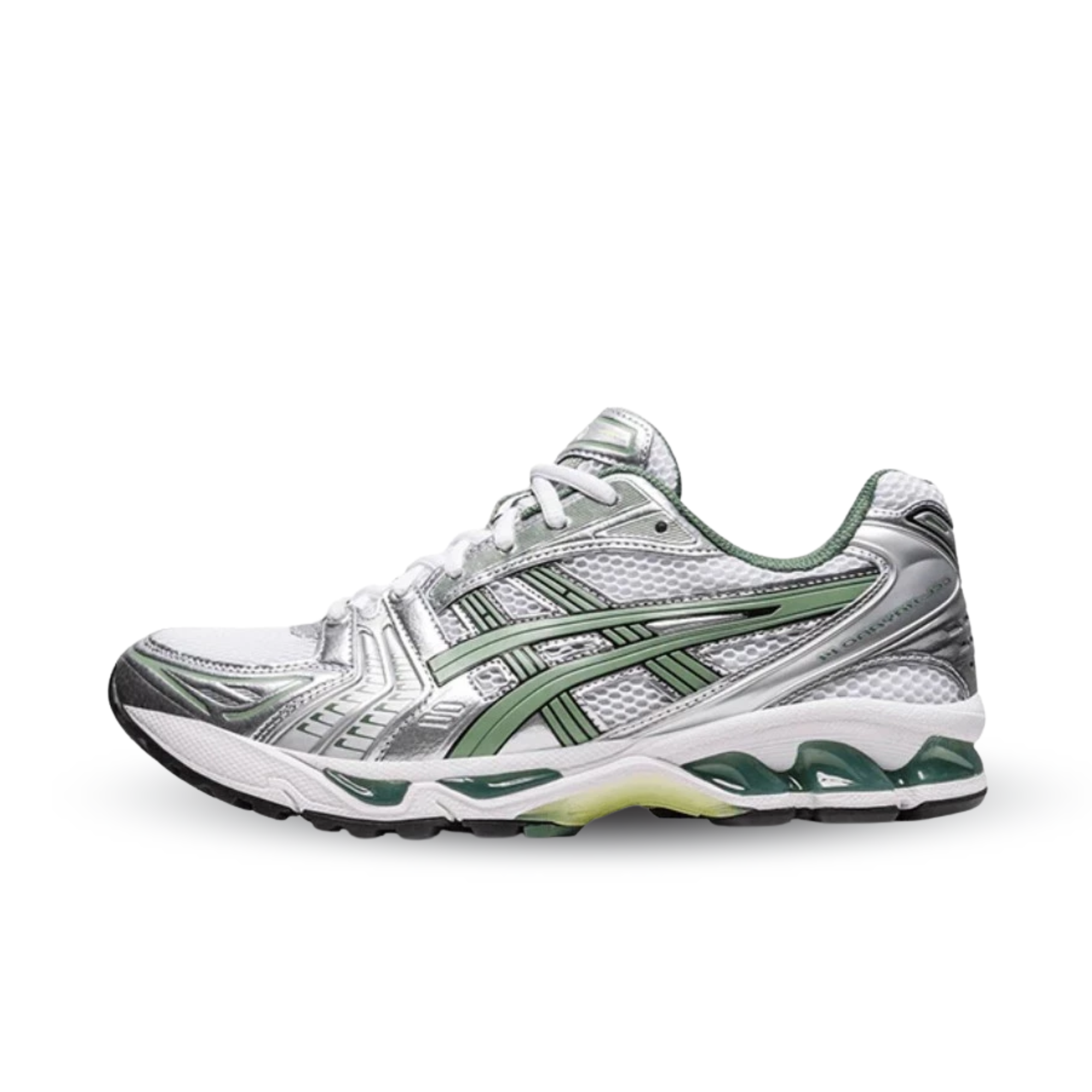 ASICS Gel-Kayano 14 White Pure Silver Slate Gray Sage