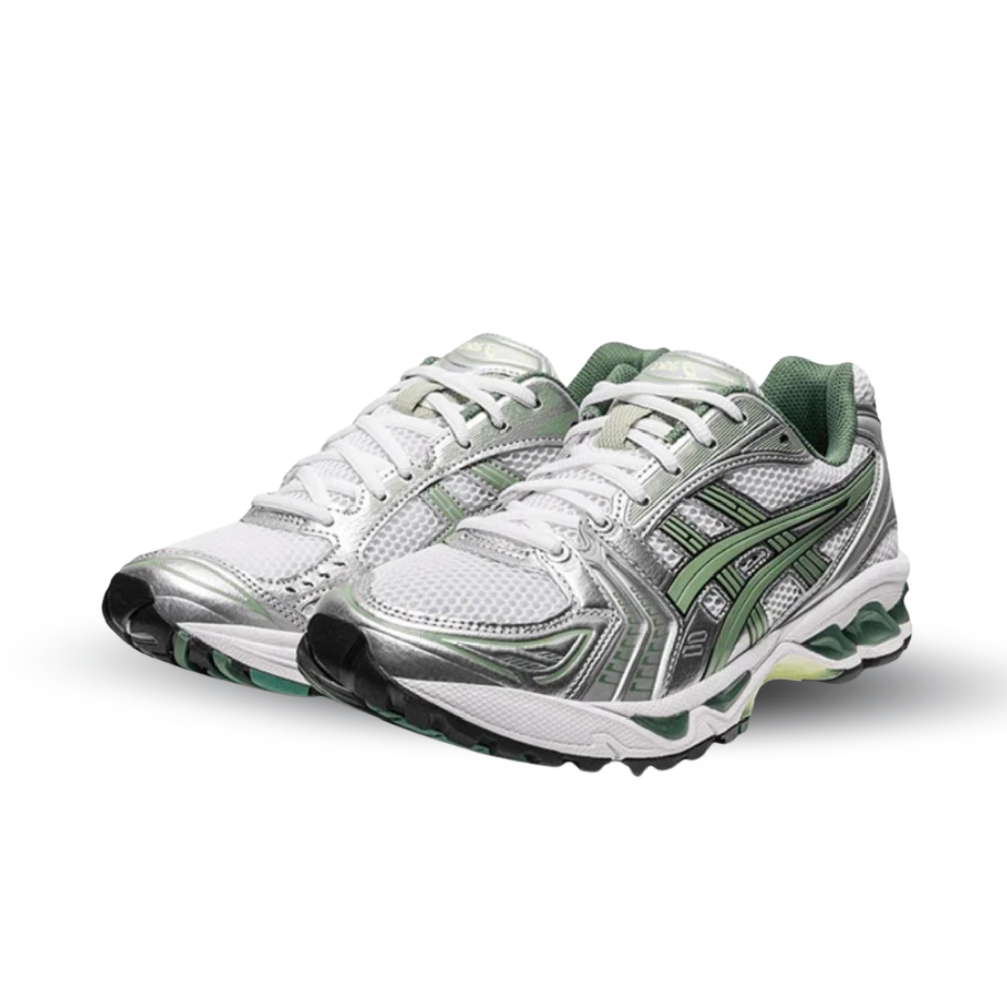 ASICS Gel-Kayano 14 White Pure Silver Slate Gray Sage